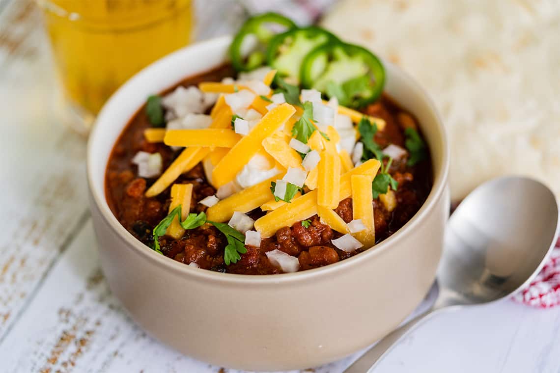 Classic Beer Cheese Chili
