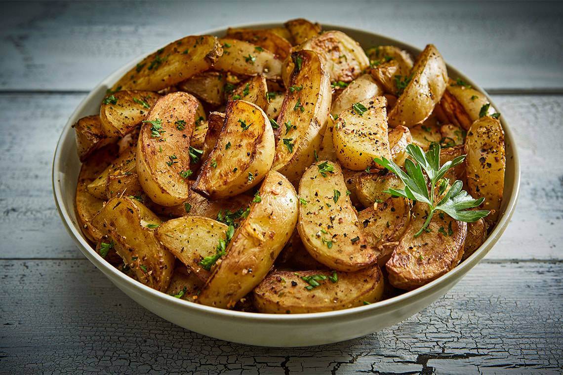 Roasted Yellow Potato Wedges