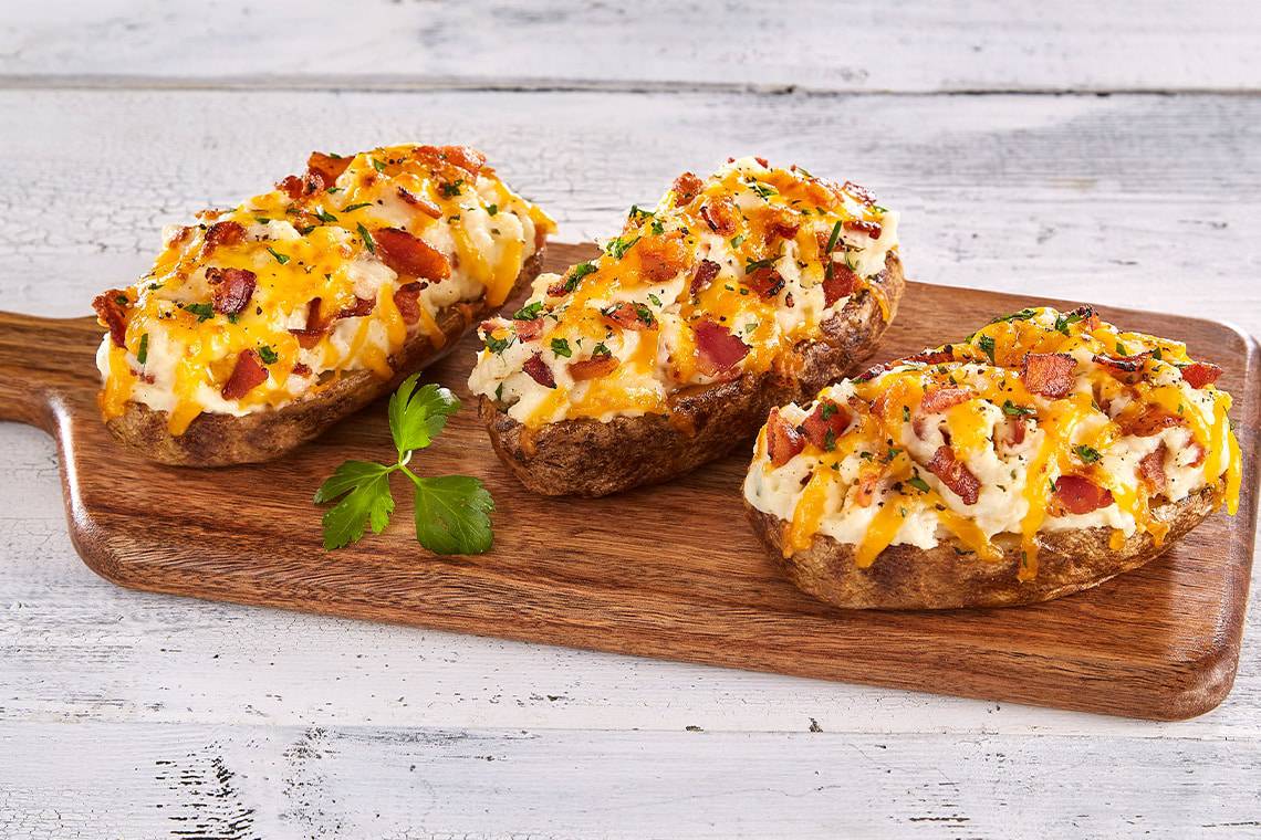 Loaded Twice Baked Russet Potato